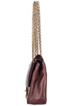 CHANEL Vintage Reissue Chain Double Flap Bag Bordeaux