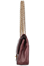CHANEL Vintage Reissue Chain Double Flap Bag Bordeaux