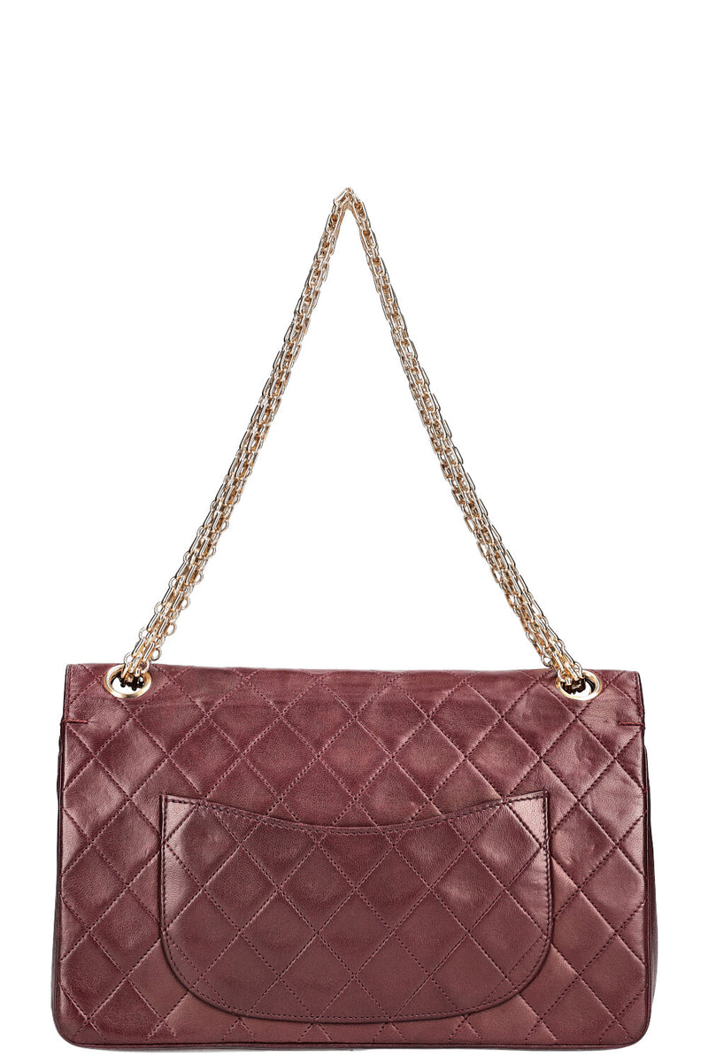 CHANEL Vintage Reissue Chain Double Flap Bag Bordeaux