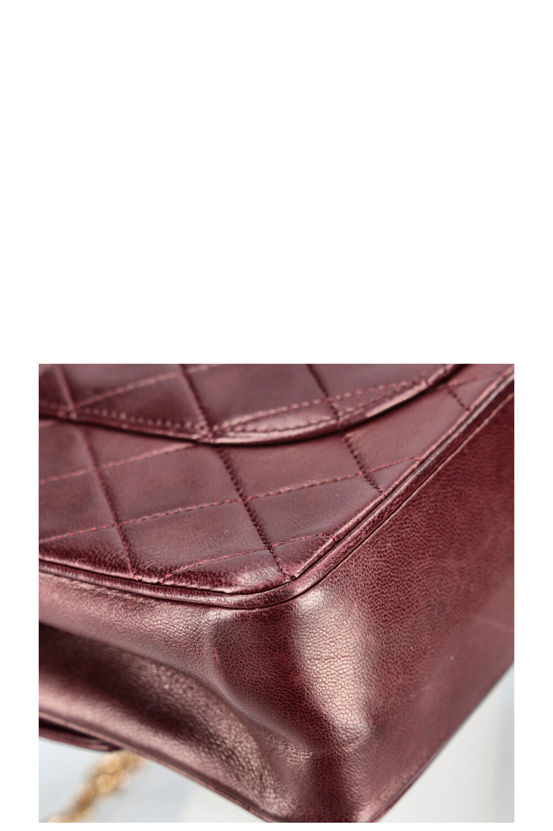 CHANEL Vintage Reissue Chain Double Flap Bag Bordeaux