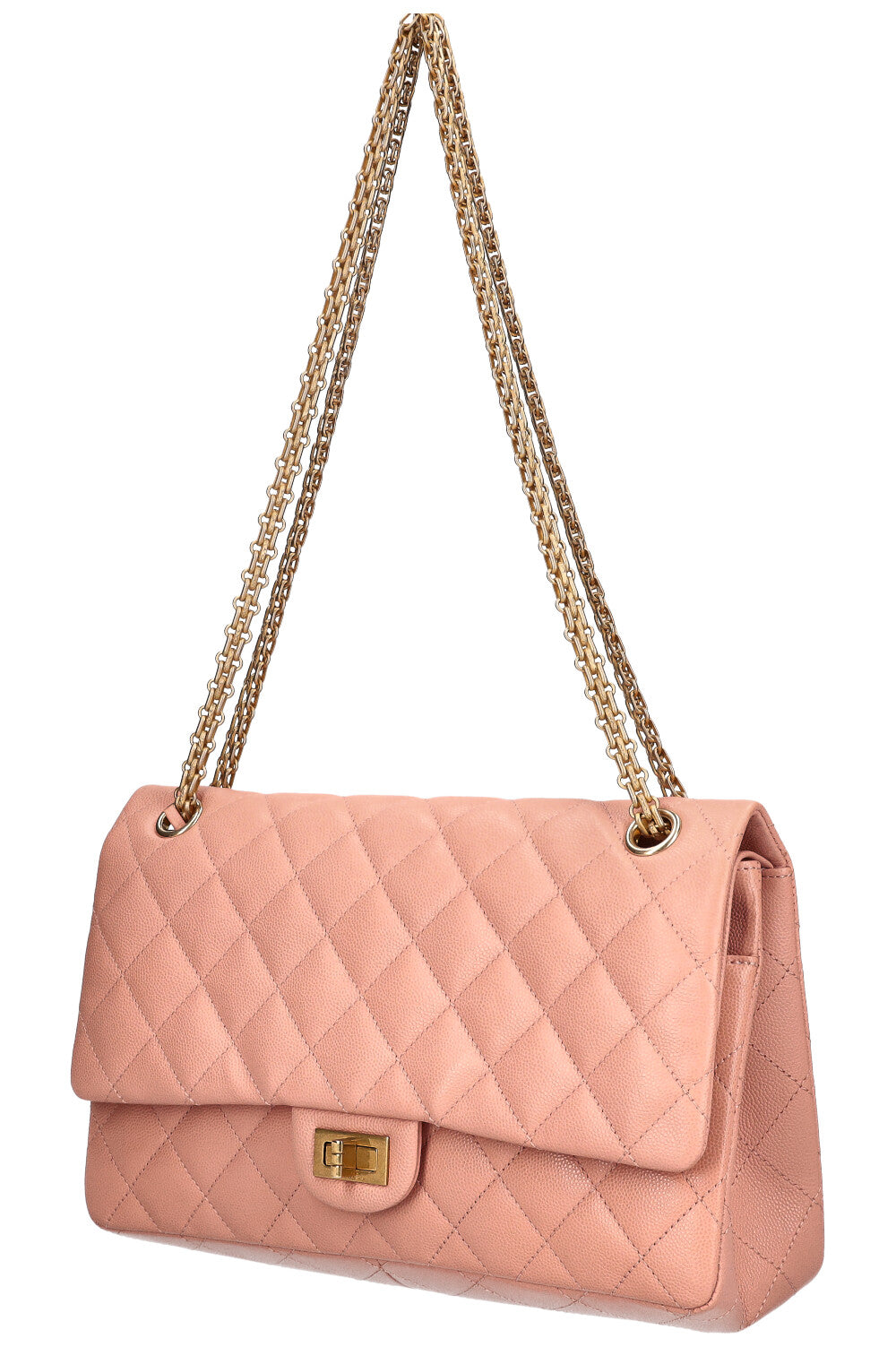 CHANEL 2.55 Reissue Double Flap Bag Caviar Pink