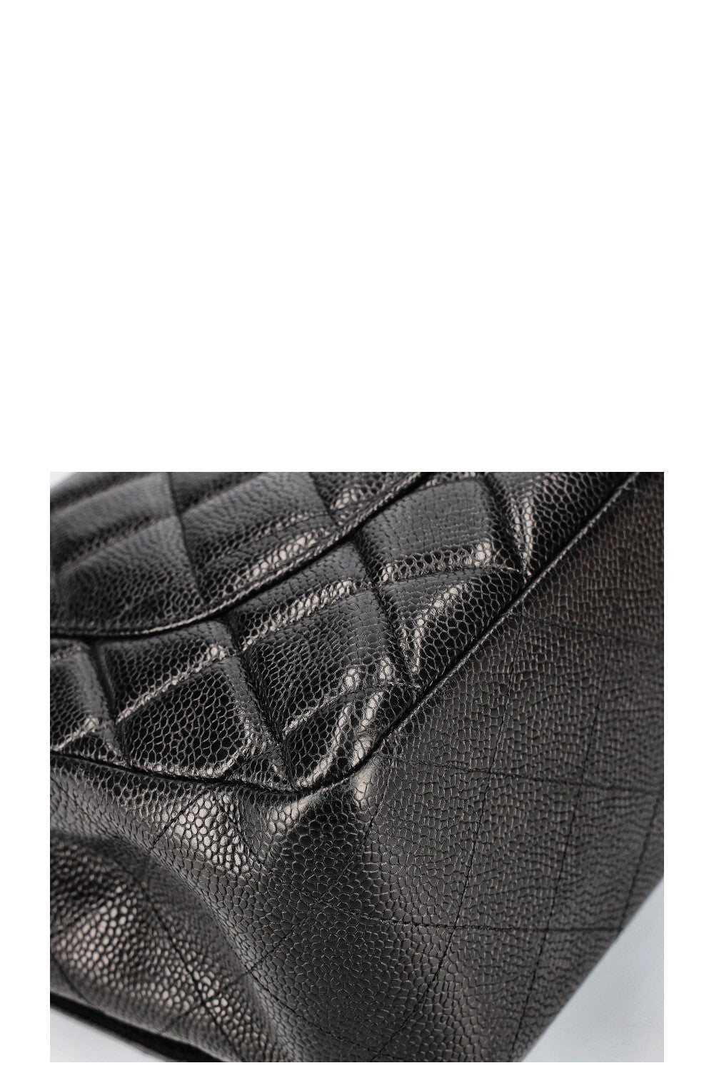 CHANEL Jumbo SIngle Flap Bag Caviar Black