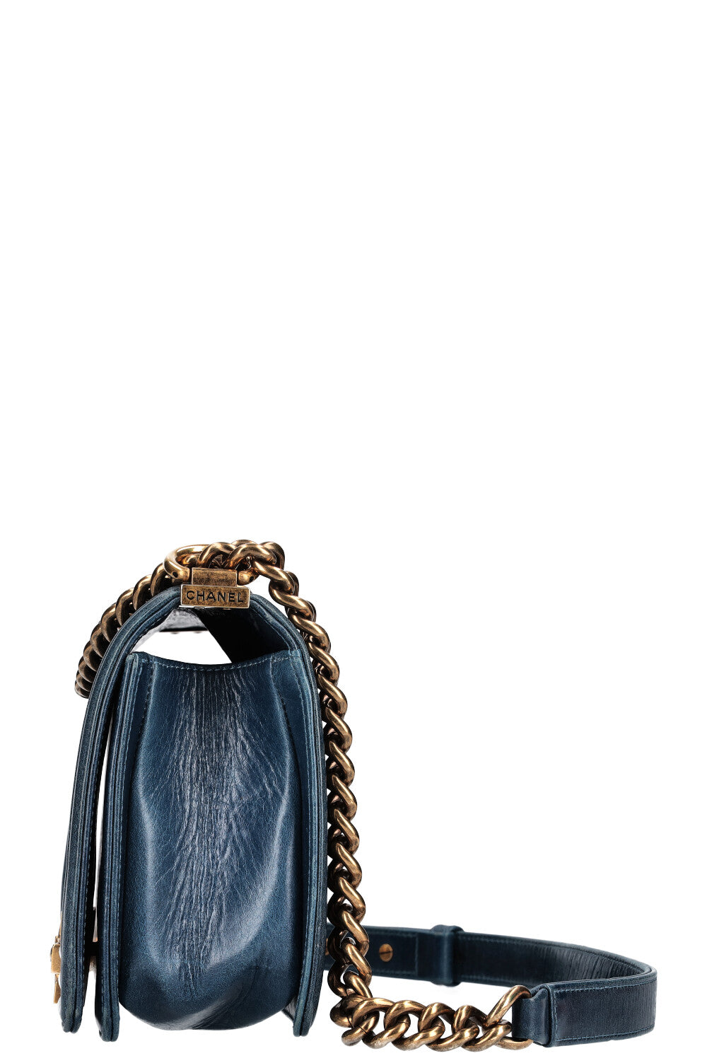 CHANEL Boy Bag Medium Blue