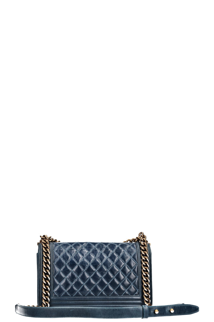 CHANEL Boy Bag Medium Blue