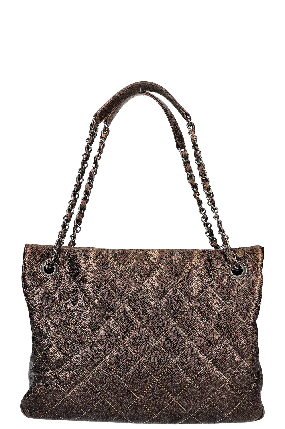 CHANEL Chic Shopping Tote Caviar Khaki