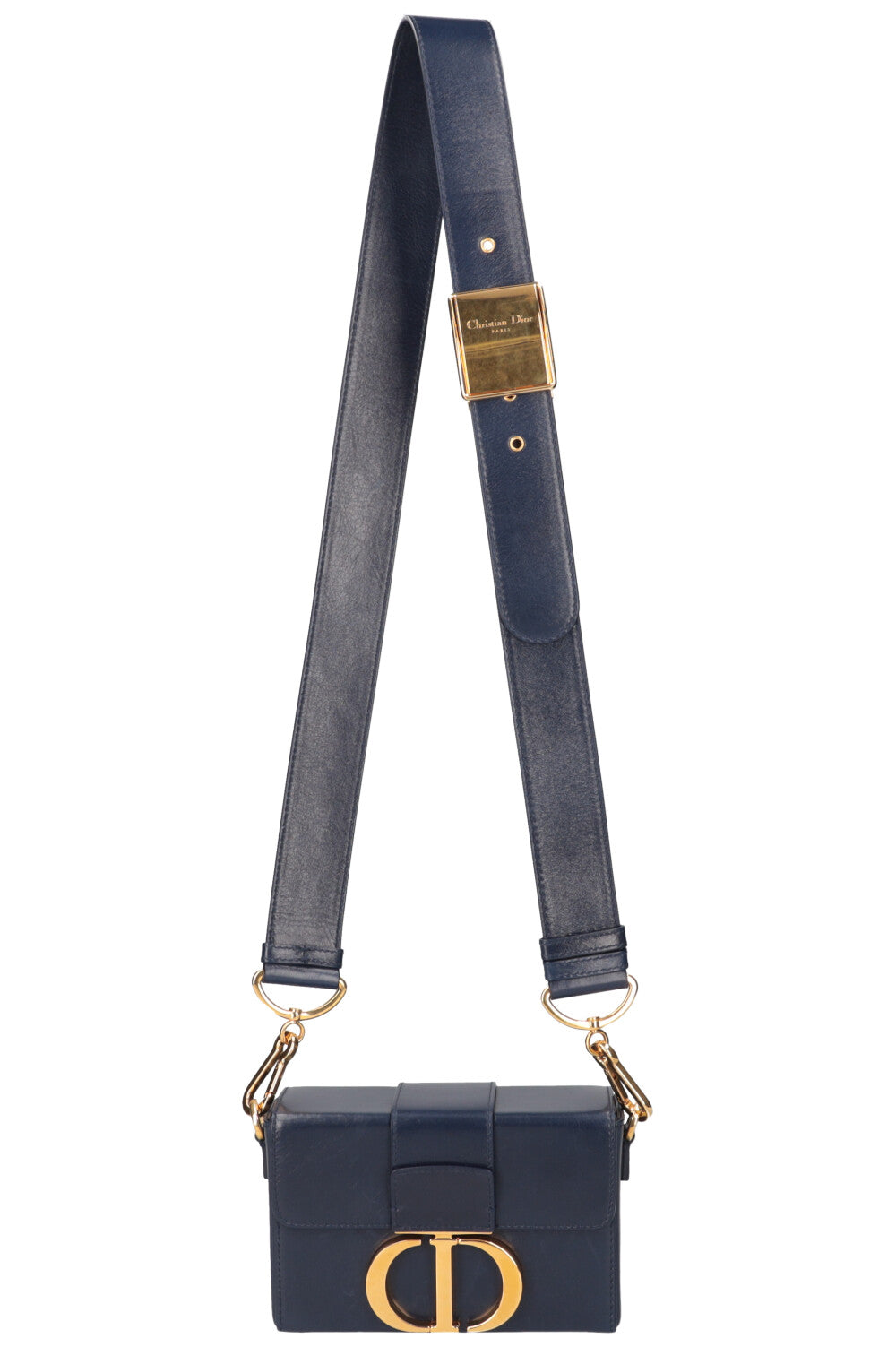 CHRISTIAN DIOR 30 Montaigne Box Bag Navyblue