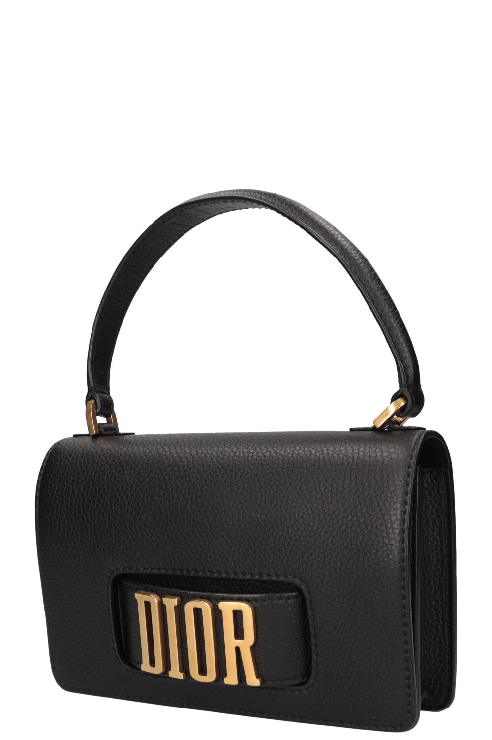 CHRISTIAN DIOR Dio(R)evolution Top Handle Flap Bag Black