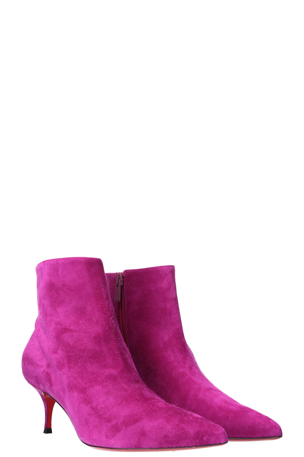 Christian Louboutin So Kate Boots 55 Suede Magenta