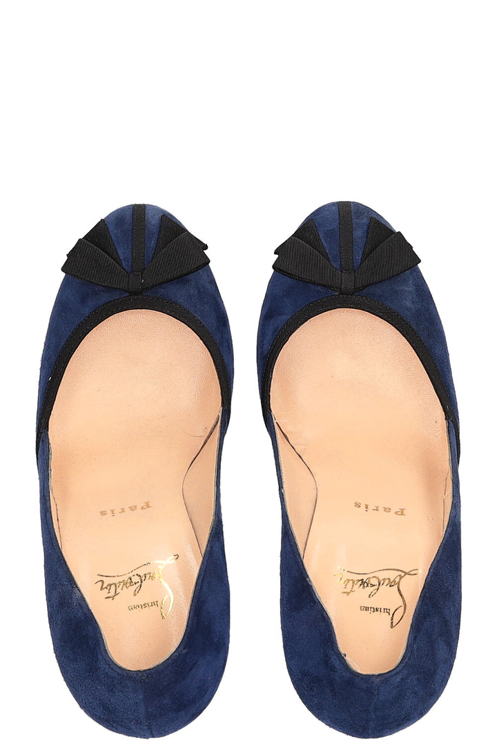 CHRISTIAN LOUBOUTIN Suede Pumps Blue