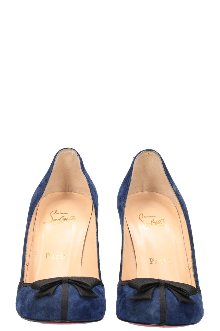 CHRISTIAN LOUBOUTIN Suede Pumps Blue