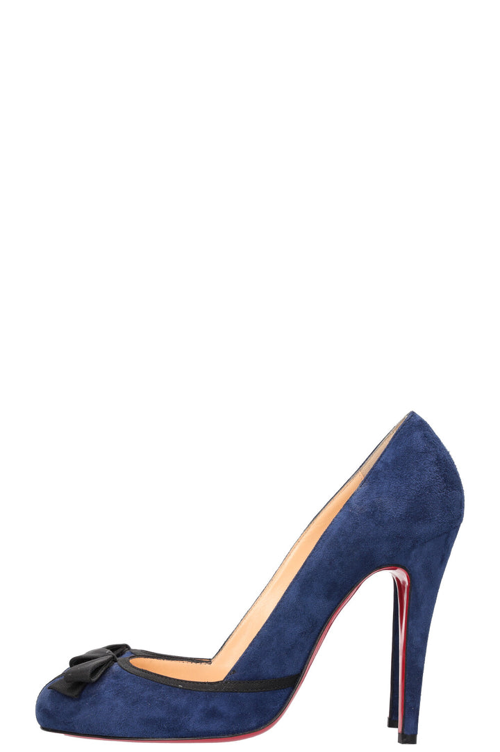 CHRISTIAN LOUBOUTIN Suede Pumps Blue