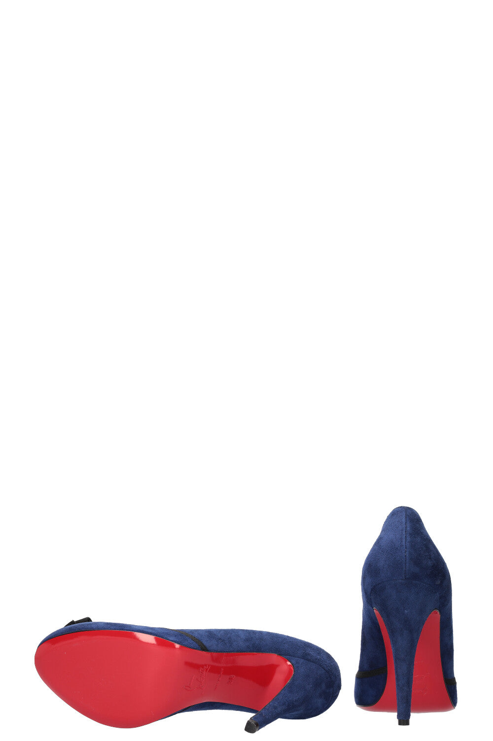 CHRISTIAN LOUBOUTIN Suede Pumps Blue