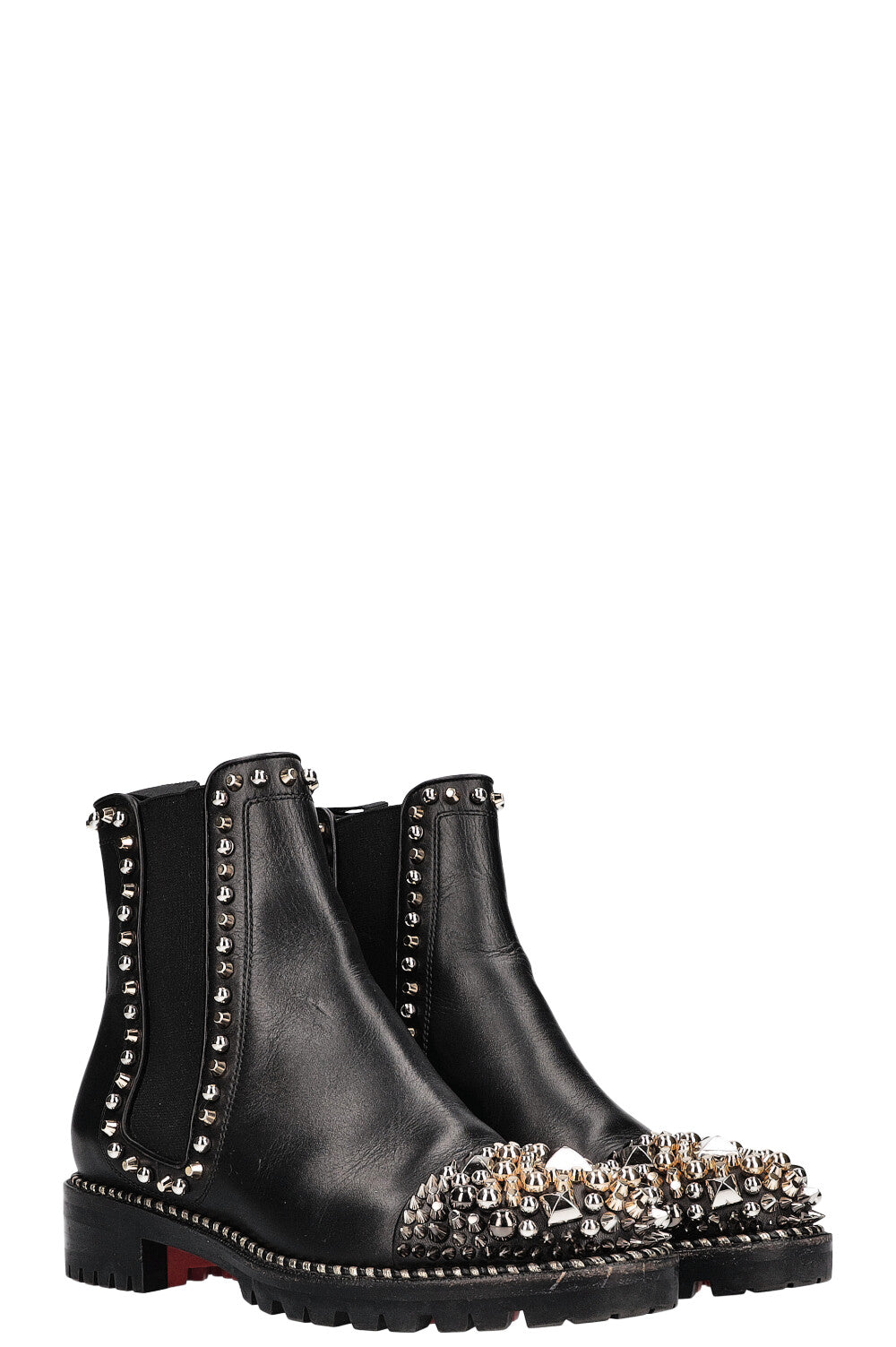 CHRISTIAN LOUBOUTIN Boots Chasse a Clou Black