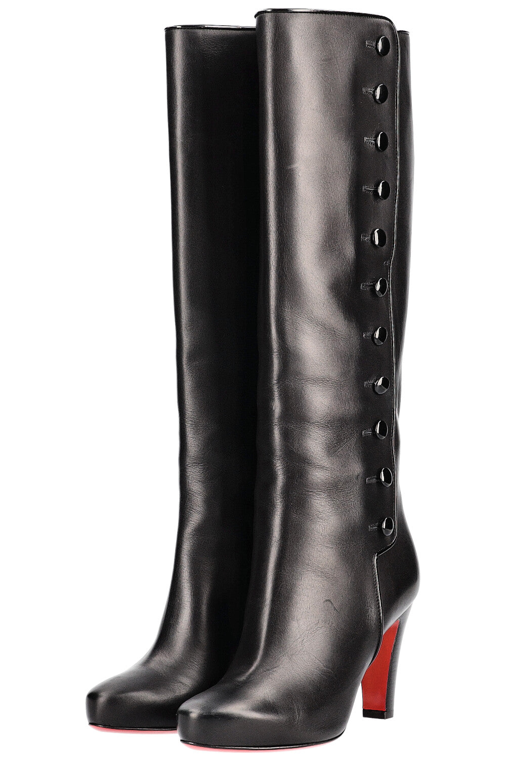 CHRISTIAN LOUBOUTIN Button Boots Black REAWAKE