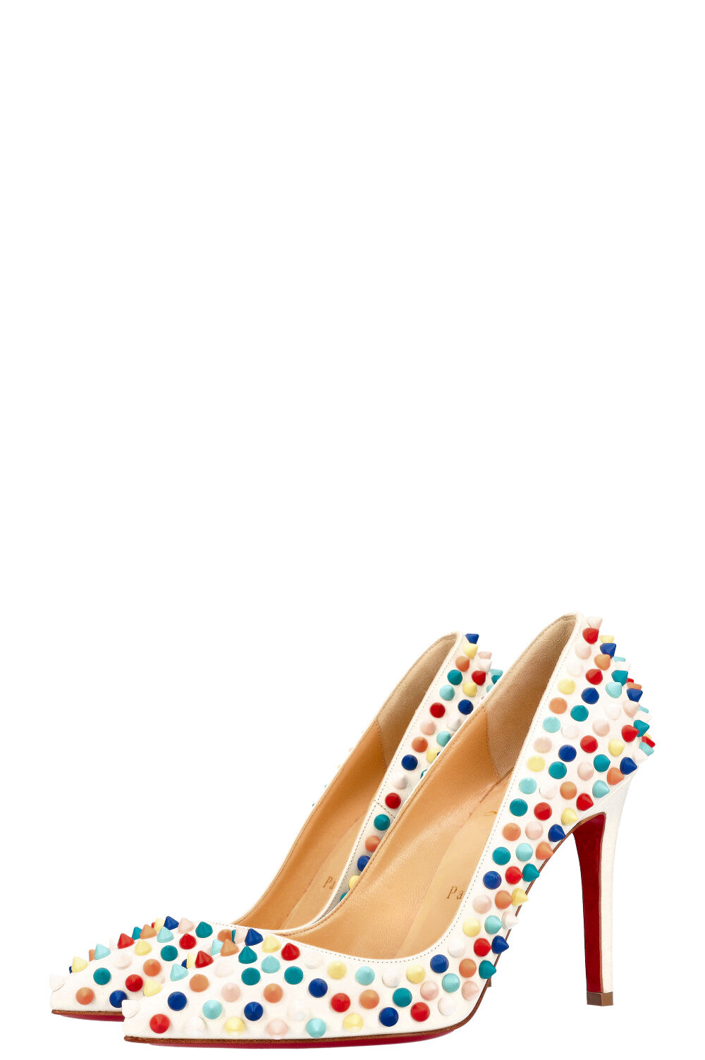 CHRISTIAN LOUBOUTIN Pigalle Spikes Multicolor – REAWAKE