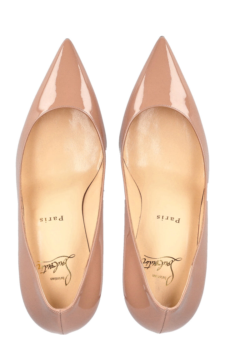 CHRISTIAN LOUBOUTIN Kate 85 Heels Patent Nude