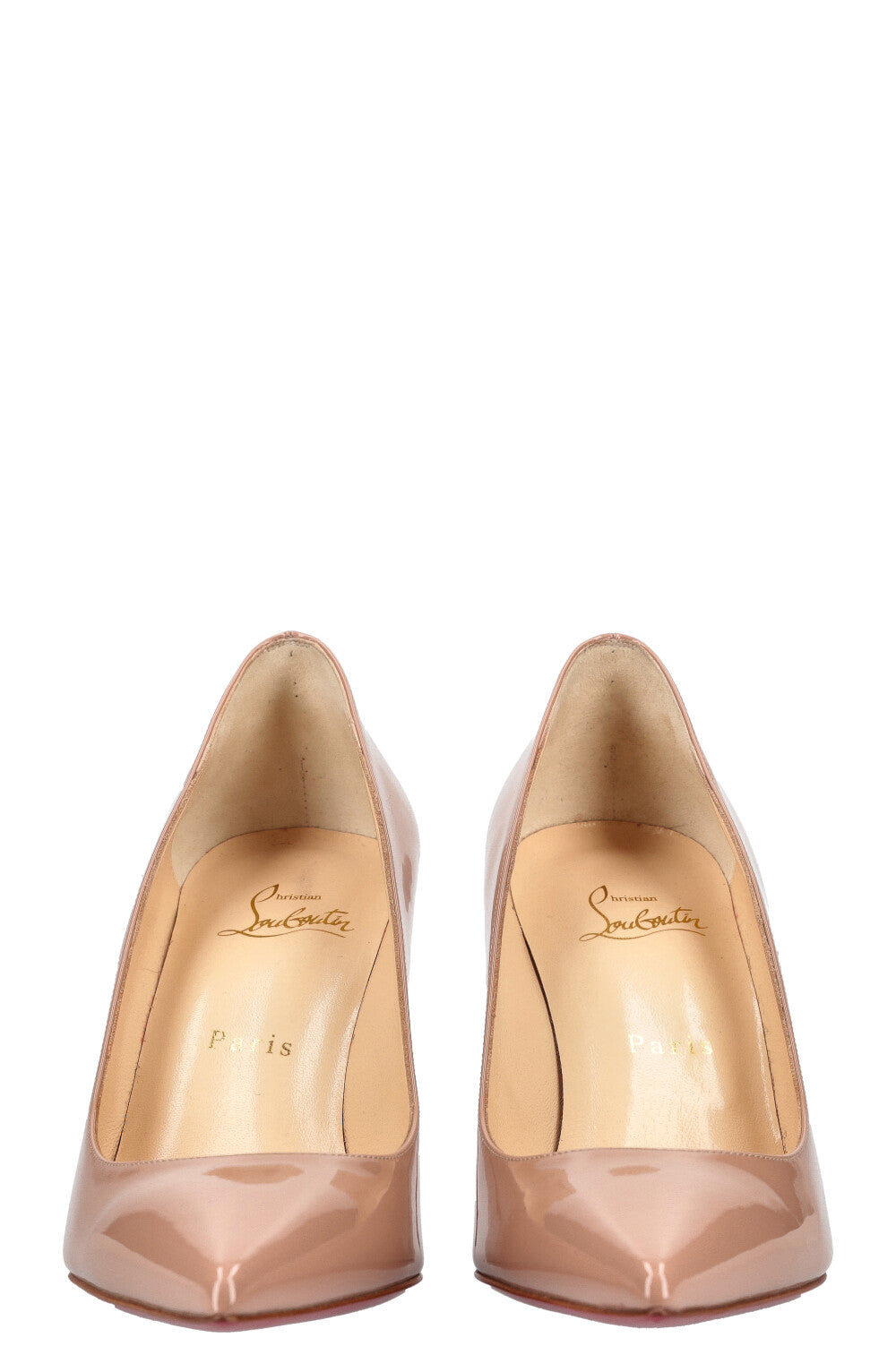 CHRISTIAN LOUBOUTIN Escarpins Kate 85 Nude Vernis