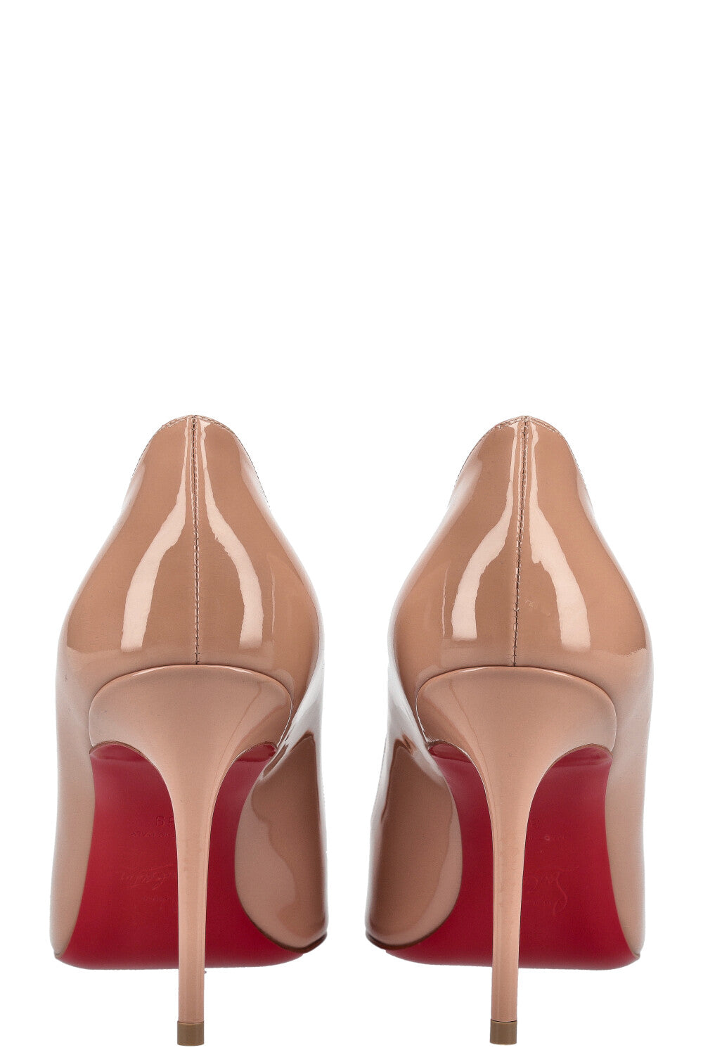 CHRISTIAN LOUBOUTIN Escarpins Kate 85 Nude Vernis