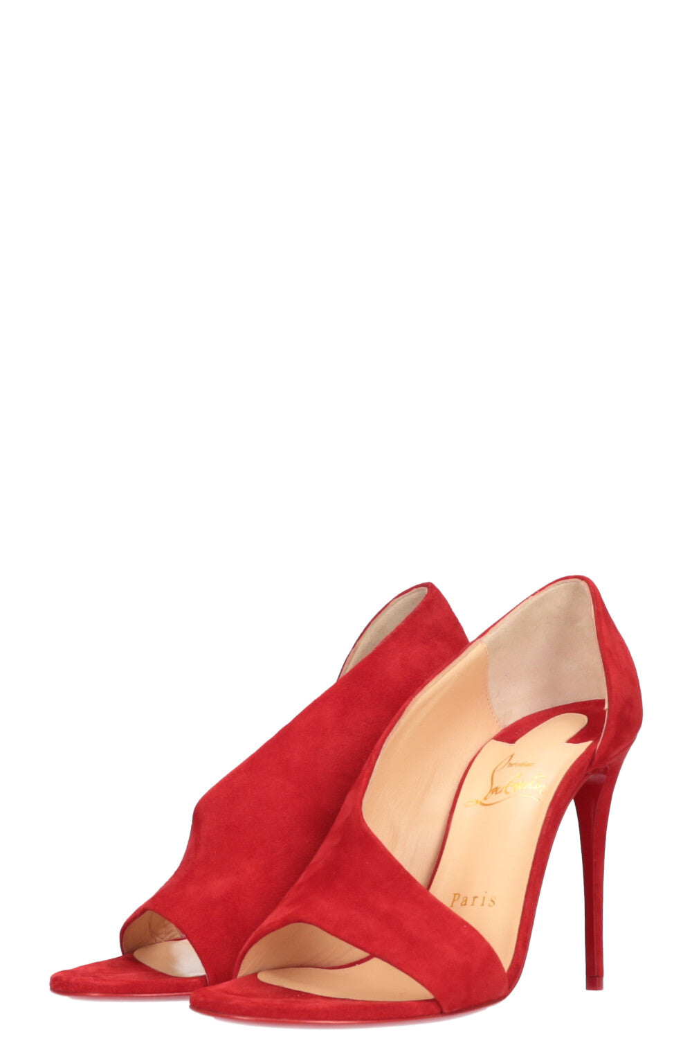 CHRISTIAN LOUBOUTIN Phoebe Pumps Red Suede