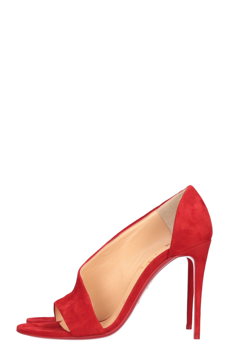 CHRISTIAN LOUBOUTIN Phoebe Pumps Red Suede