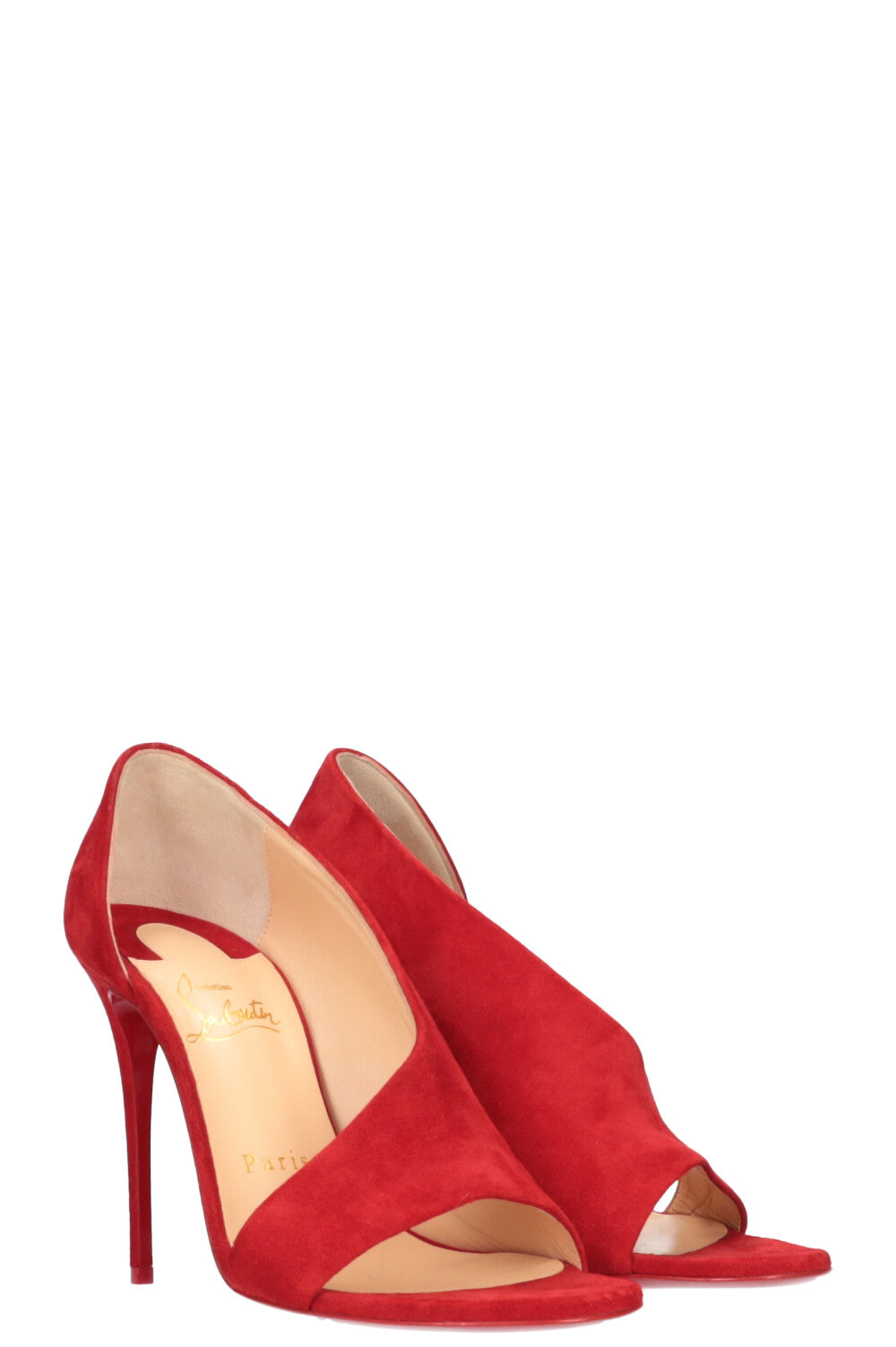 CHRISTIAN LOUBOUTIN Phoebe Pumps Red Suede