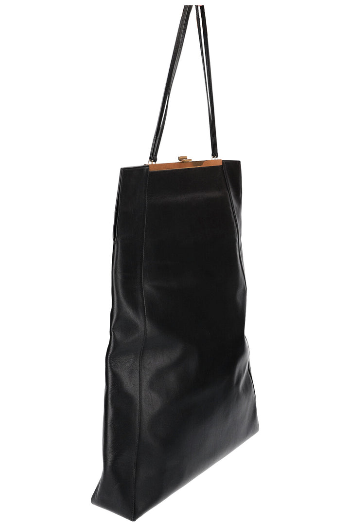 CELINE Clasp Cabas Bag Black
