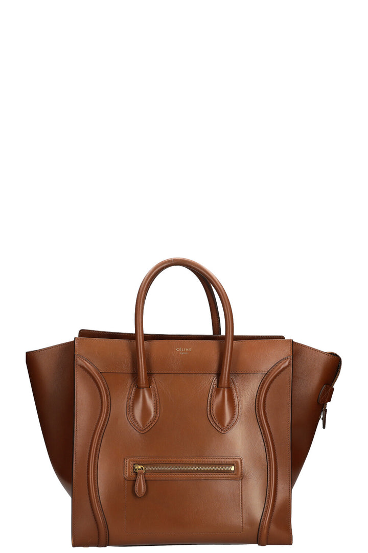 Céline Luggage Bag Medium Cognac