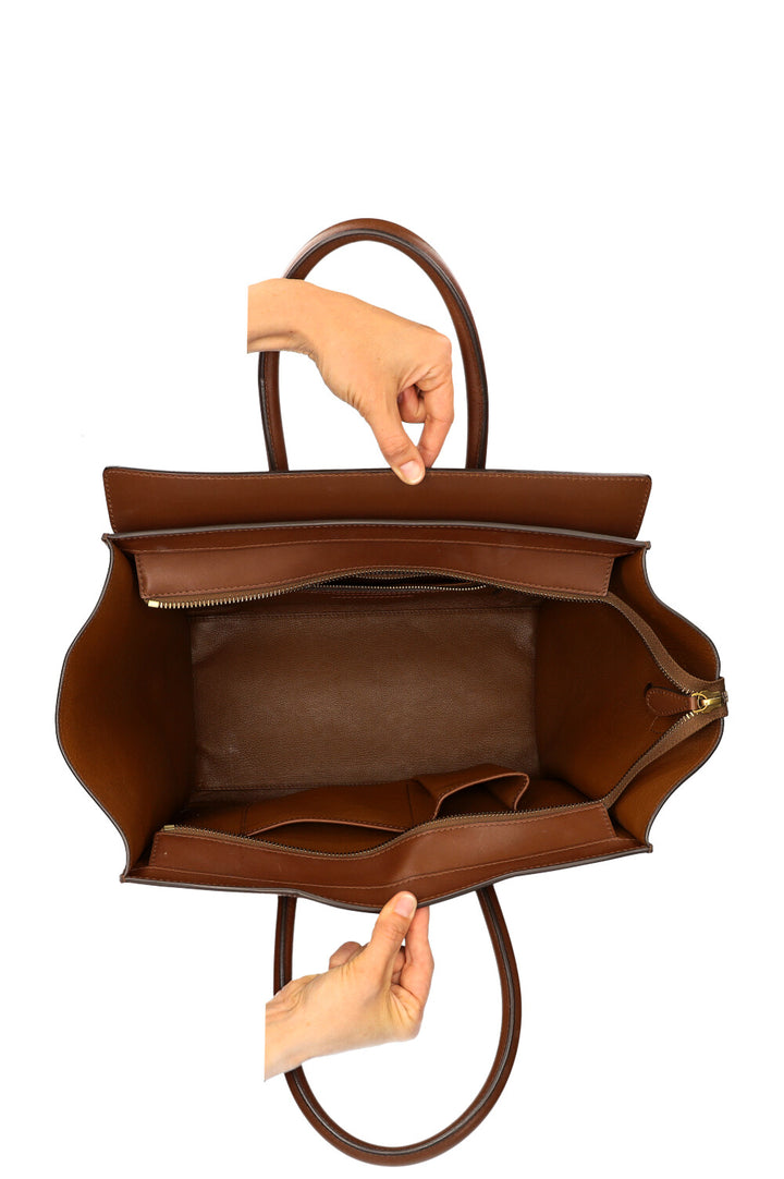 CÉLINE Sac Bagage Moyen Cognac