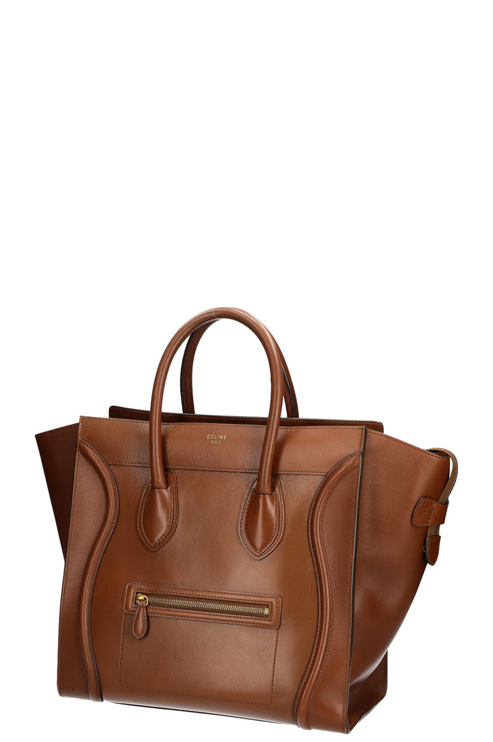 CÉLINE Sac Bagage Moyen Cognac