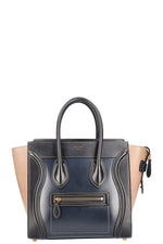 Céline Micro Luggage Bag Tricolor Black 