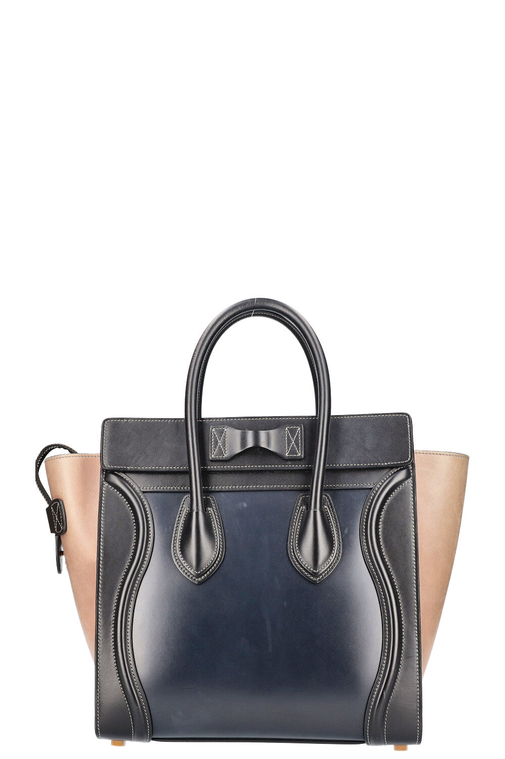 CÉLINE Micro Luggage Bag Tricolor Black