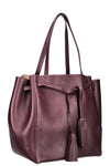 CÉLINE Cabas Phantom Small Tote with Tassel Bag Burgundy