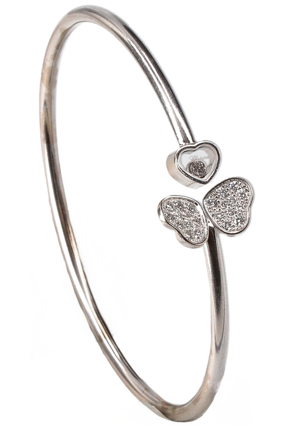 CHOPARD Bracelet Ailes Happy Hearts Or Blanc