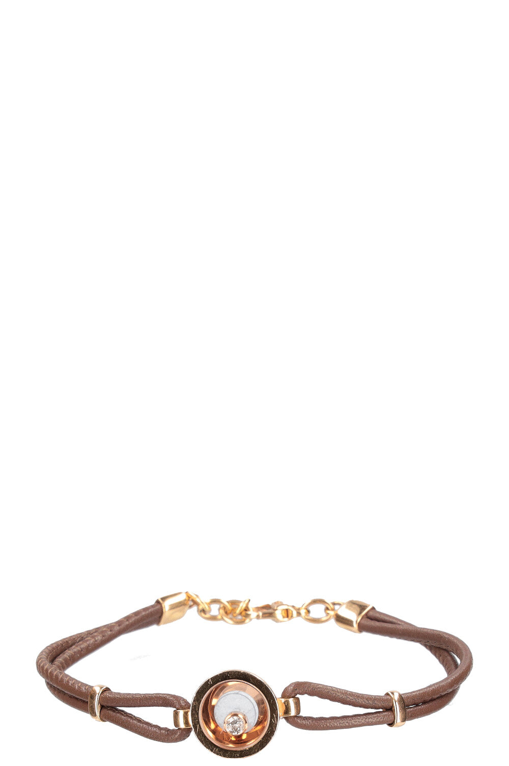 Chopard Happy Diamonds Bracelet Leather Brown 