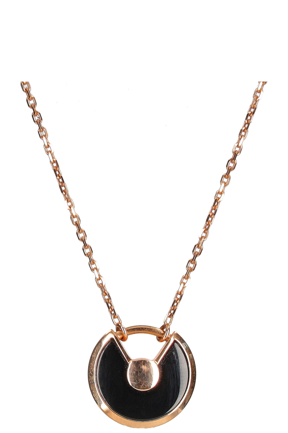 CARTIER Amulette de Cartier Necklace Onyx Rosegold