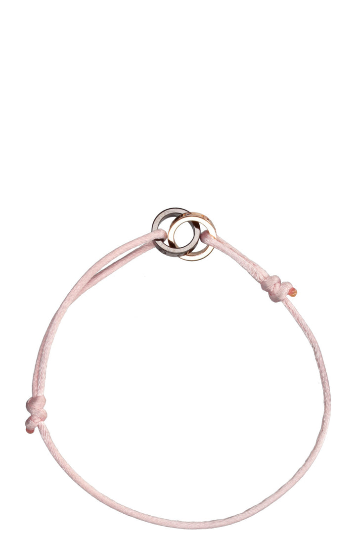 Cartier Love Cord Bracelet Rose Gold Ceramic Diamonds