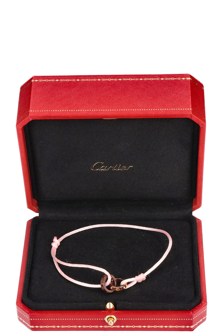 CARTIER Bracelet Love Cord Or Rose Céramique