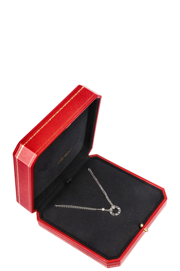 CARTIER Collier Love or blanc
