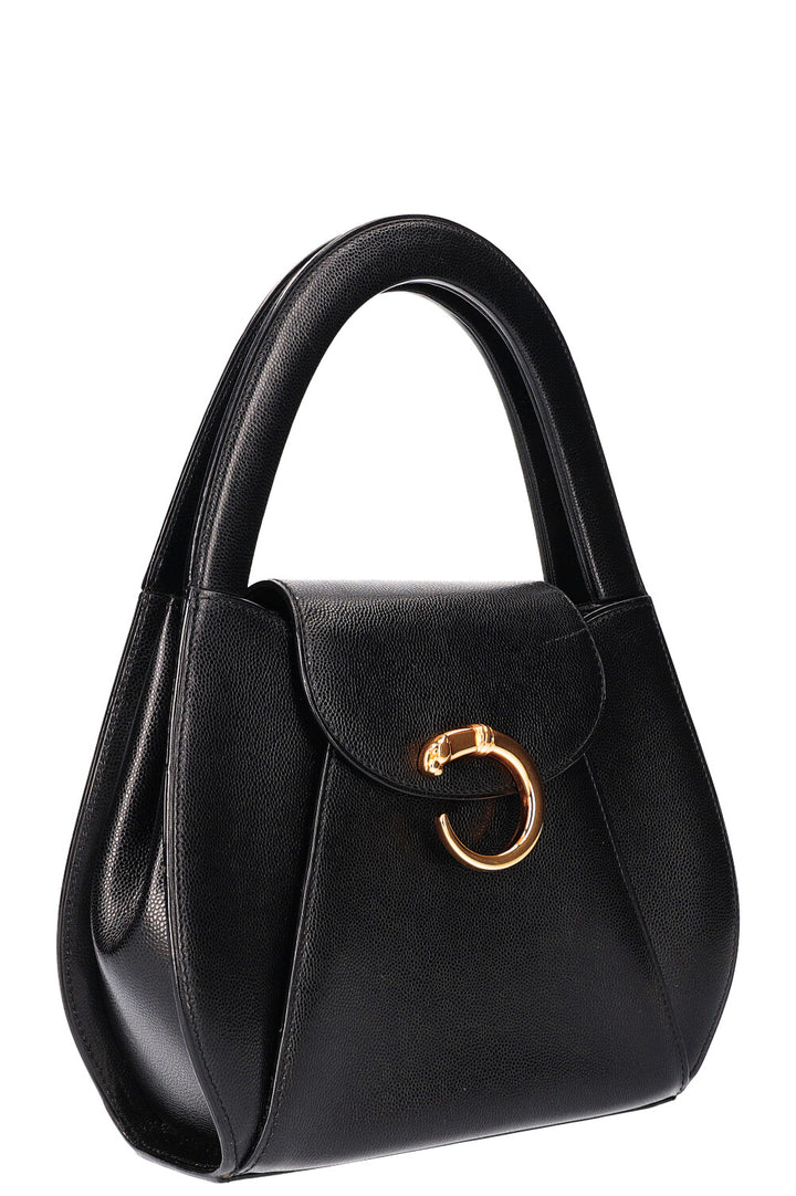 CARTIER Panthere Top Handle Bag Black