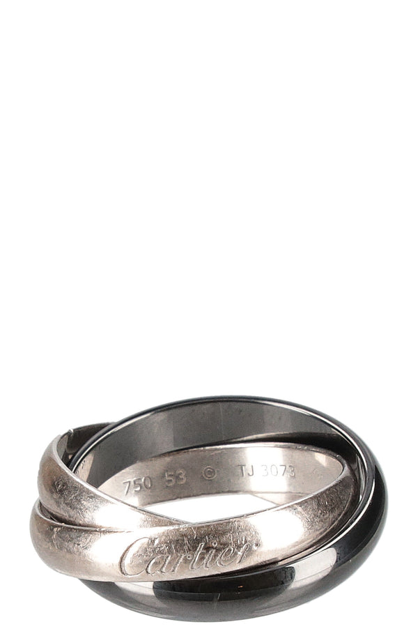 CARTIER Trinity Ring White Gold Cheramic