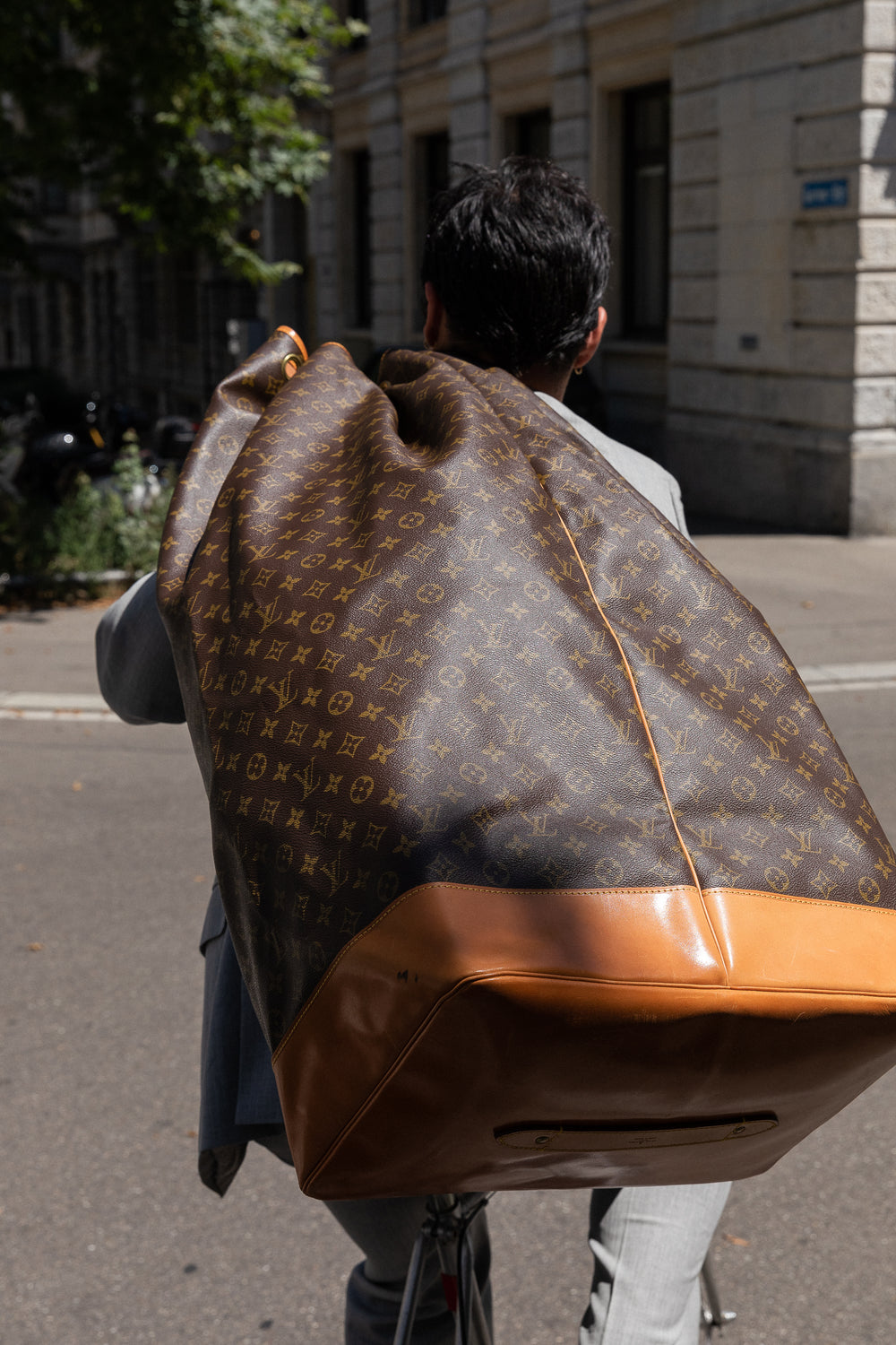 Brown Louis Vuitton Damier Ebene Santa Monica Crossbody Bag