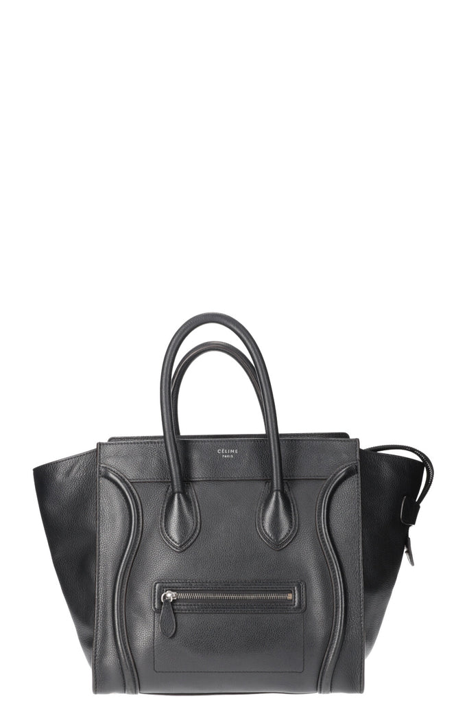 Mini luggage handbag in drummed calfskin deals