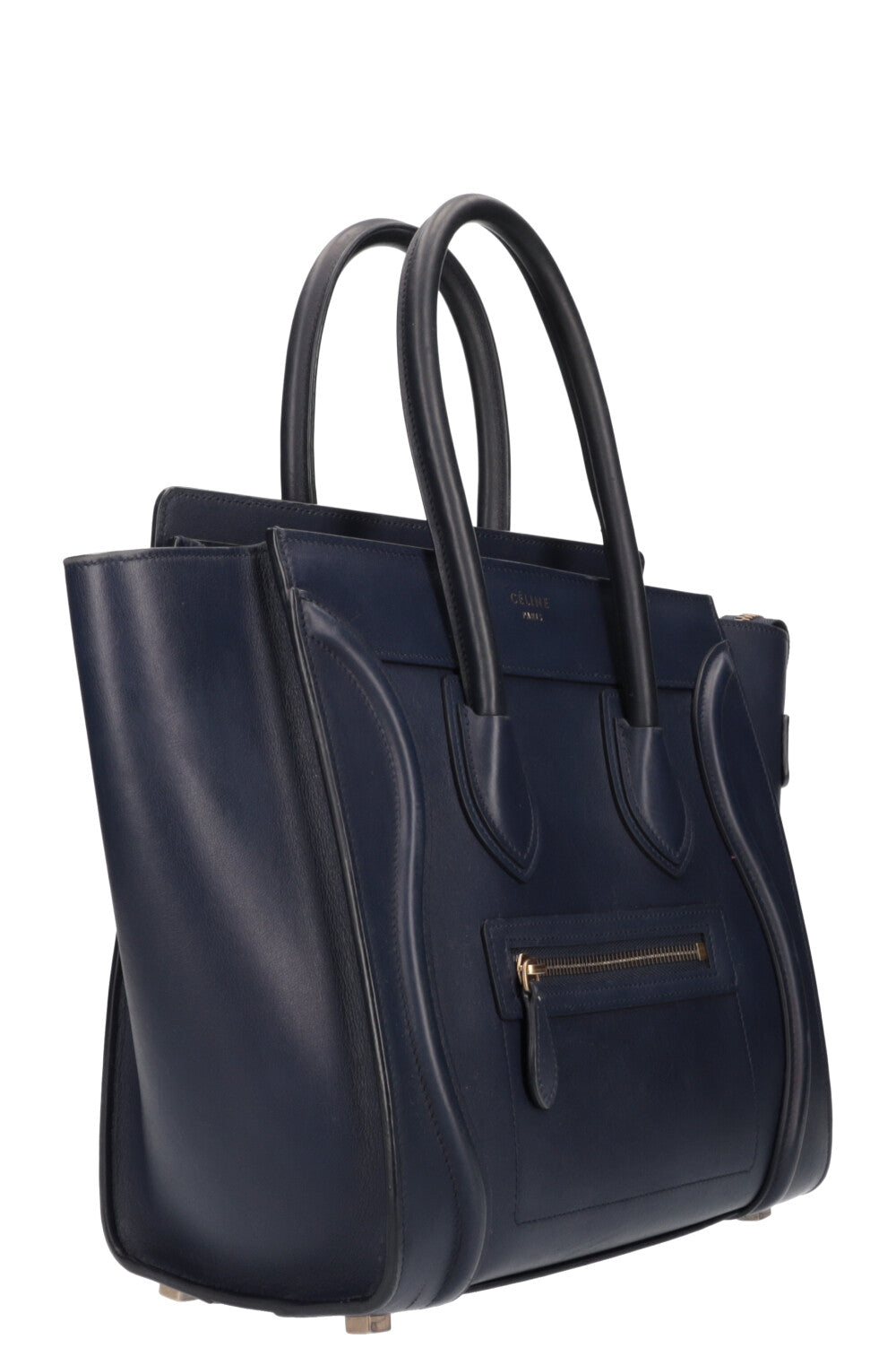 Celine micro luggage blue top