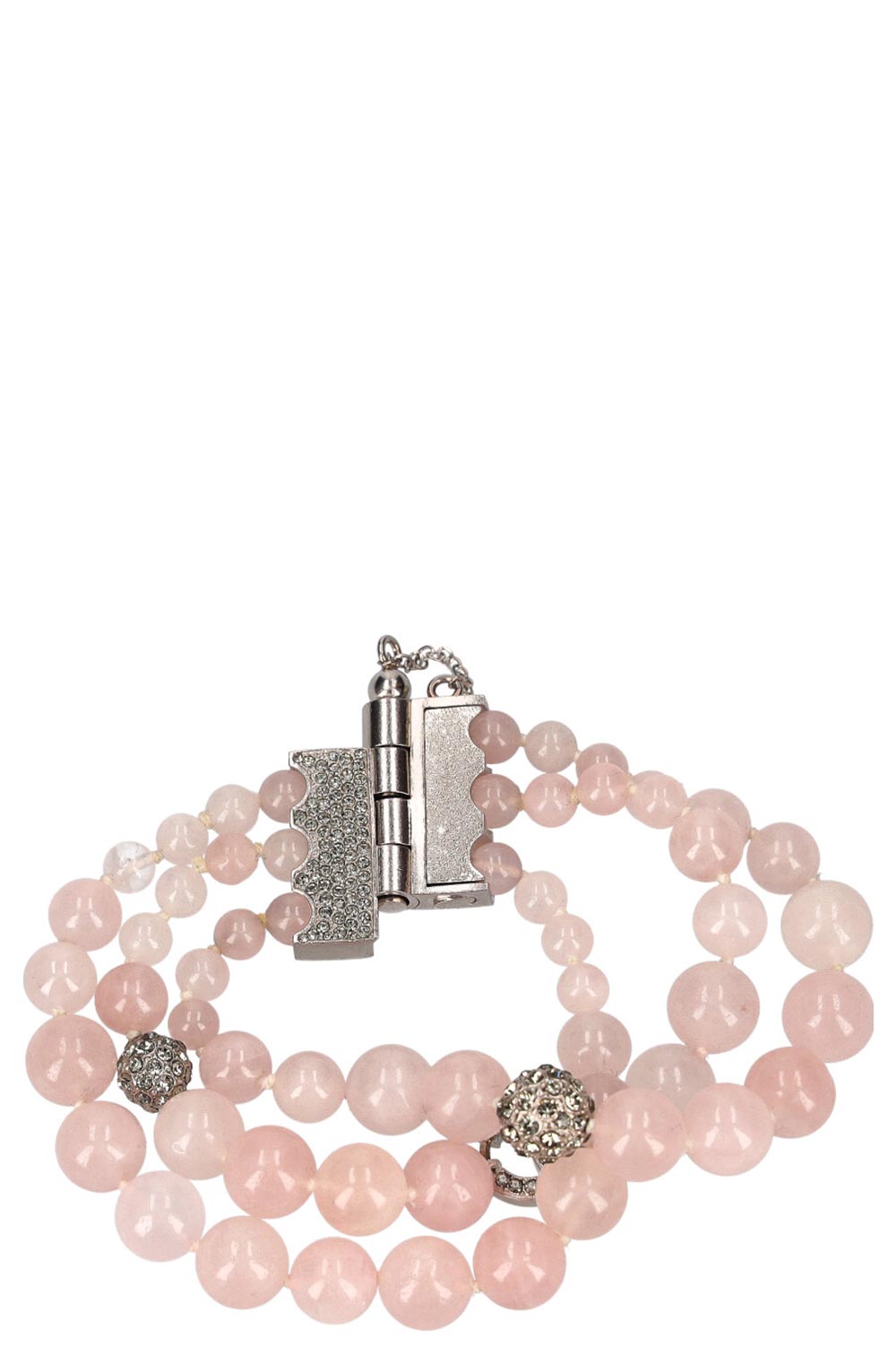 CHANEL Rose Quartz Bracelet Pink SS 2015