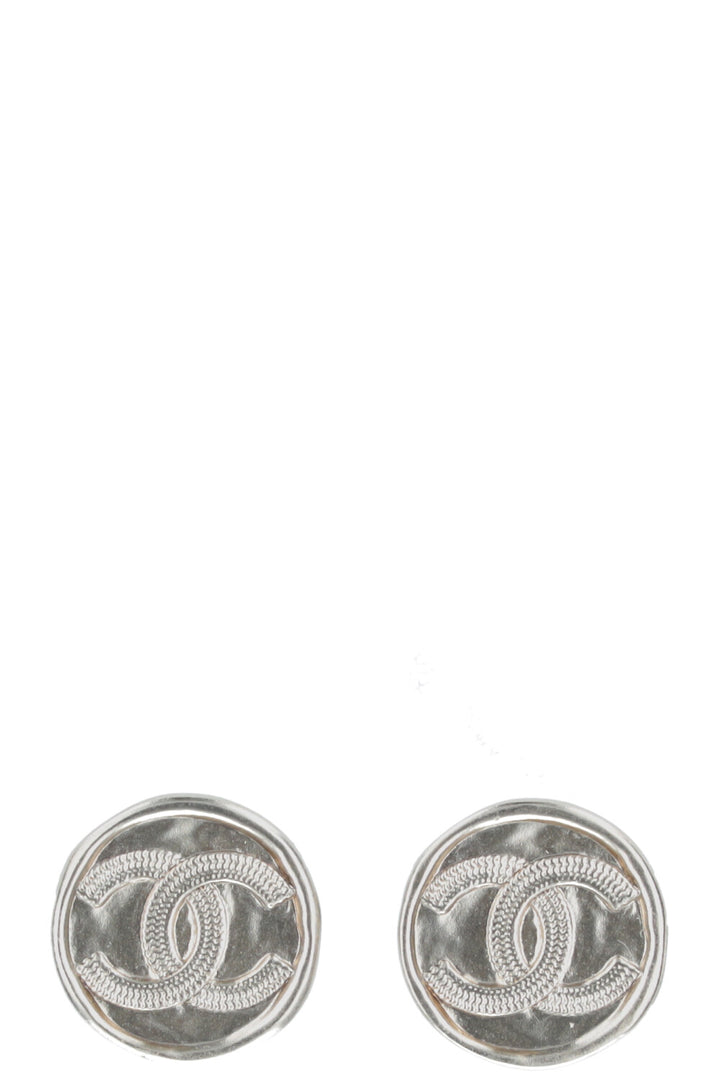 CHANEL Earrings Silver