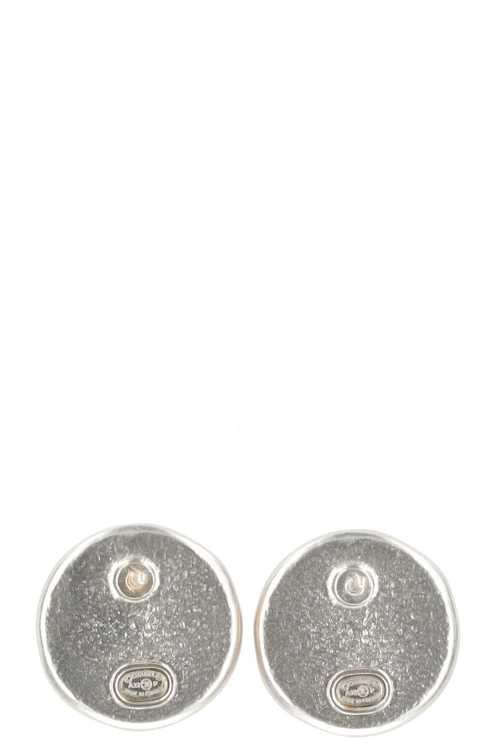 CHANEL Earrings Silver