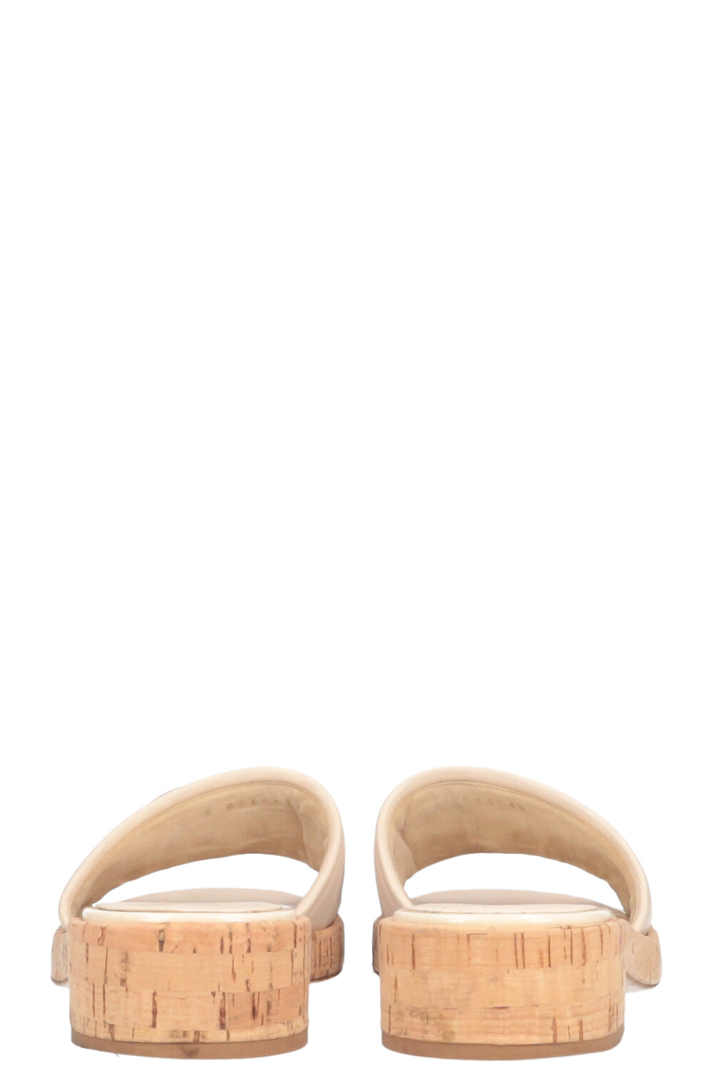 CHANEL Flats CC Gold Creme