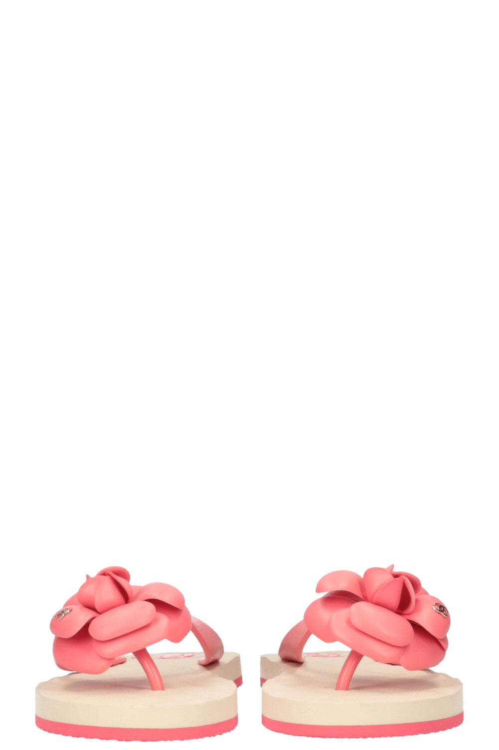 CHANEL Rubber Flats Pink