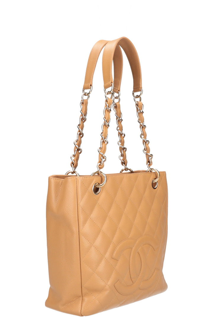 CHANEL PST Bag Caviar Beige
