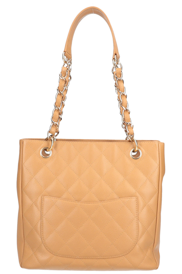 CHANEL PST Bag Caviar Beige